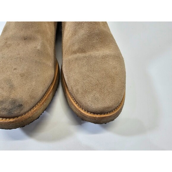 ORO 13 Alicante Crepe Chelsea Boots Tan Suede‎ Leather Calf Ankle Pull On Shoes main image 11